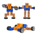 Transformer Robot De Madera Articulado Motricidad Con Ruedas - Image 19