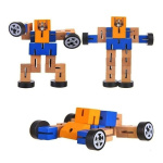 Transformer Robot De Madera Articulado Motricidad Con Ruedas - Image 19