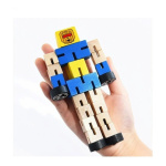 Transformer Robot De Madera Articulado Motricidad Con Ruedas - Image 20