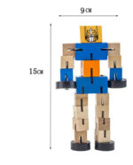 Transformer Robot De Madera Articulado Motricidad Con Ruedas - Image 6