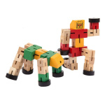 Transformer Robot De Madera Articulado Motricidad Con Ruedas - Image 12