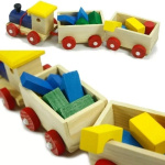 Trencito Infantil Con Vagones Y Bloques Madera Mt03174 - Image 2