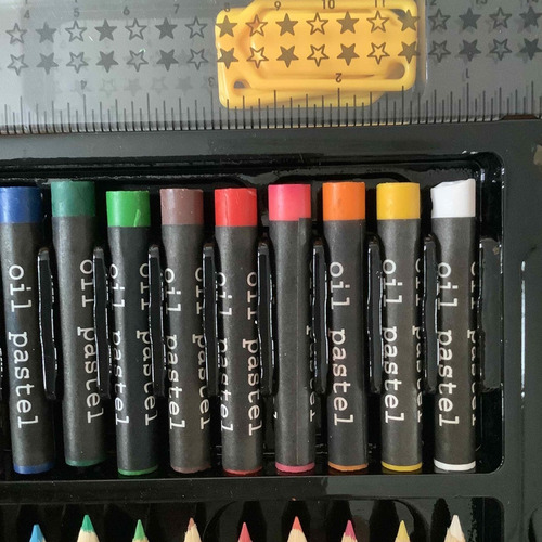 Valija Infantil Escolar 86 Piezas Lapices Crayones Acuarelas - Image 9