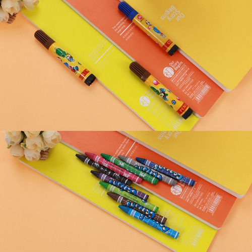 Valija Infantil Escolar 86 Piezas Lapices Crayones Acuarelas - Image 13