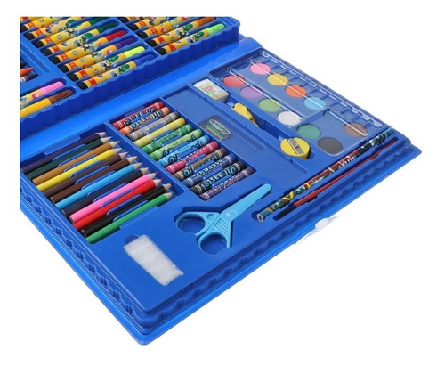 Valija Infantil Escolar 86 Piezas Lapices Crayones Acuarelas - Image 2