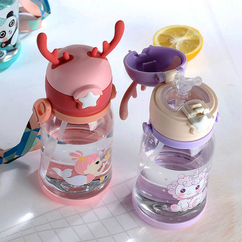 Botella infantil con cuernos de reno 600 Ml con correa Mt09017 - Image 16