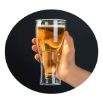 Vaso De Vidrio Pinta Cerveza 350 Ml Forma Botella Invertida - Image 2