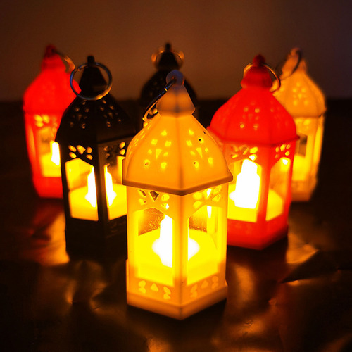 Vela farol luz LED colgante souvenir vintage hogar 7329 - Image 10