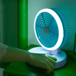 Ventilador recargable USB multifunción con luz LED Jk-f665 – imagen adicional