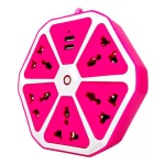 Zapatilla Electrica Hexagonal Enchufe 5 Toma Corrientes 2 Usb - Image 6