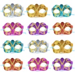 Antifaz de carnaval con glitter X 12