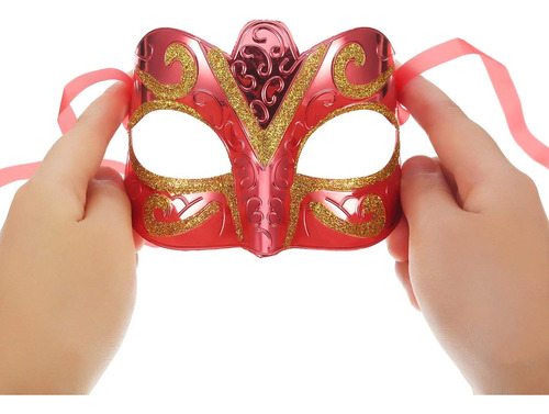 Antifaz de carnaval con glitter X 12 - Image 7