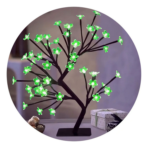 Árbol de navidad bonsai luminoso verde LED - Image 4