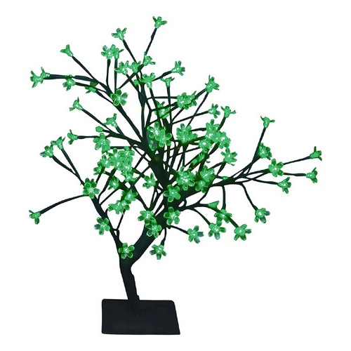 Árbol de navidad bonsai luminoso verde LED
