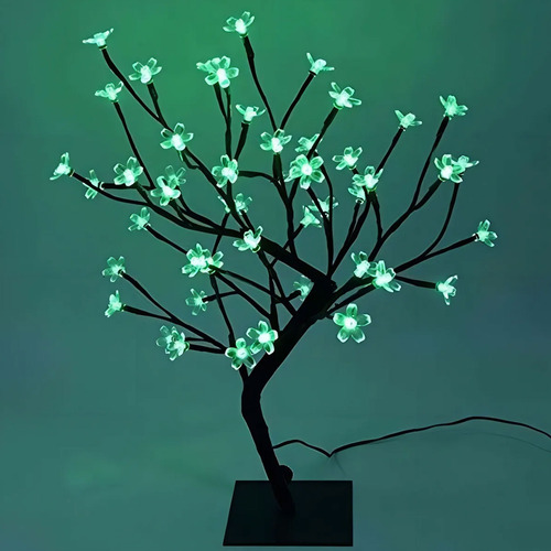 Árbol de navidad bonsai luminoso verde LED - Image 2