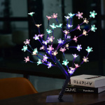 Arbol Navidad Luminoso Bonsai Flores Led Rgb Multicolor