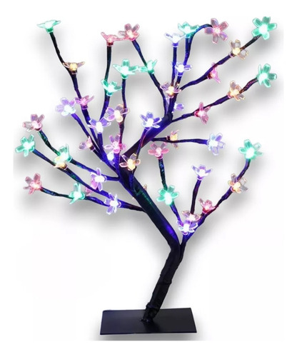 Arbol Navidad Luminoso Bonsai Flores Led Rgb Multicolor - Image 2