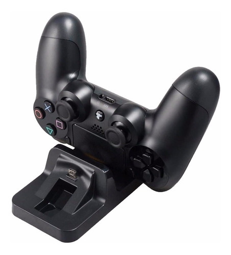 Base Cargador Horizontal Para Joystick Ps4 Con Cable Usb - Image 1