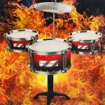 Bateria musical infantil 3 piezas + platillo - Image 2