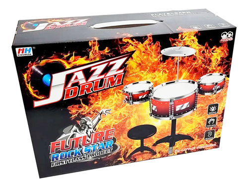 Bateria musical infantil 3 piezas + platillo - Image 3