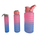 Botellas deportivas set 3 en degrade Bot333