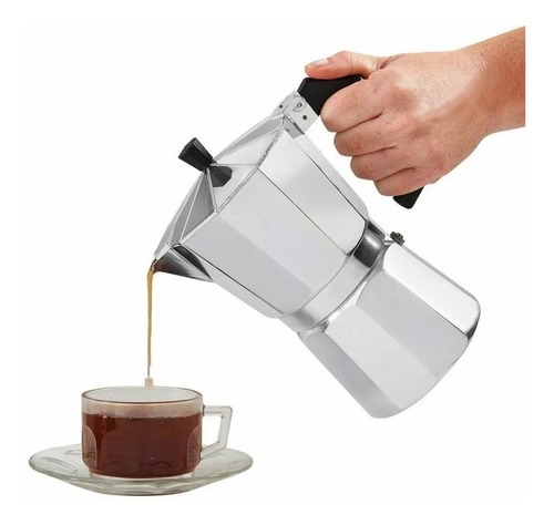 Cafetera Tipo Italiana De Aluminio 6 Pocillos Express Cafe - Image 1