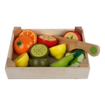 Cajón de frutas de madera didáctico