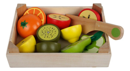 Cajón de frutas de madera didáctico - Image 1