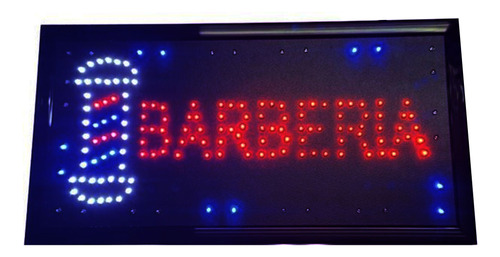 Cartel barbería con luz LED Lb112 - Image 2