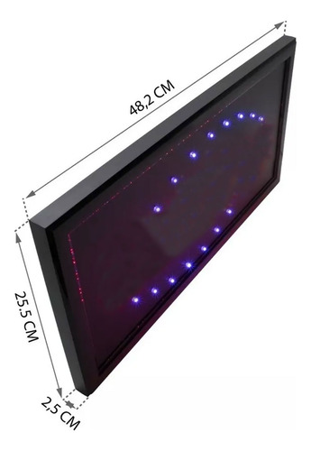 Cartel barbería con luz LED Lb112 - Image 5