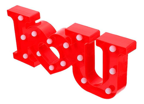 Cartel  I Love You con luces - 230022B