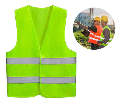 Chaleco Reflectivo Fluor Seguridad Autos Motos Construccion - Image 10