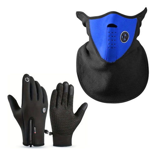 Combo guantes touch y pasamontaña Af10