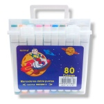 Marcadores X 80 fibrones doble punta - Image 2