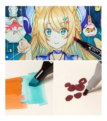 Marcadores X 80 fibrones doble punta - Image 7