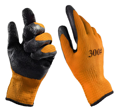 Guantes Trabajo Antideslizantes Reforzados Tela Y Goma 300# - Image 16