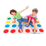 Juego twister de equilibrio en el piso 22213