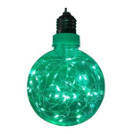 Lampara con alambre led decorativo a pilas 10 cm - Verde