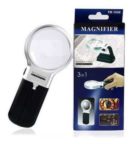 Lupa multifuncional con luces LED
