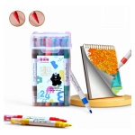 Marcadores Doble Punta En Valija Con Manija X 24 Colores