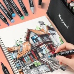 Fibrones doble trazo de 168 colores en estuche Ks-1005 - Imagen 4