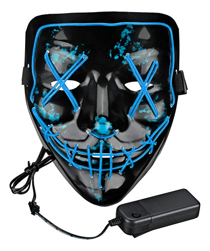 Máscara la purga con luz neón LED