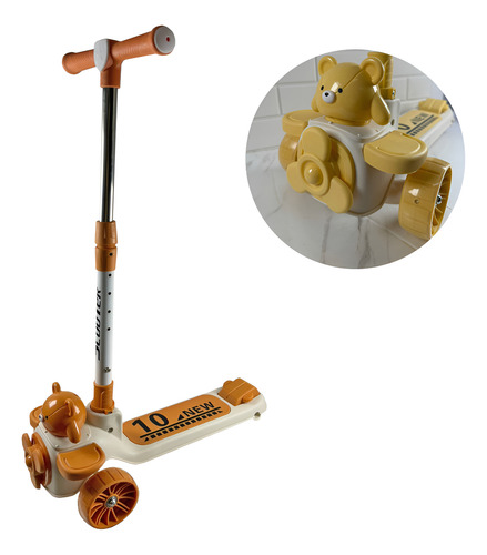 Monopatín con diseño oso regulable Mix4 - Image 1