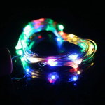 Pack X6 tapón alambre luces LED para botella - Imagen 2