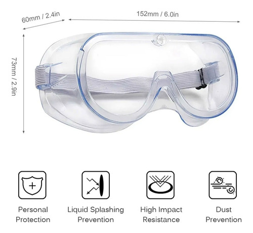 Pack X 10 gafas de seguridad transparentes - Image 3