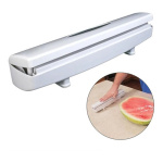 Porta Rollo Film Dispenser Rollo Cocina Con Corte Aluminio
