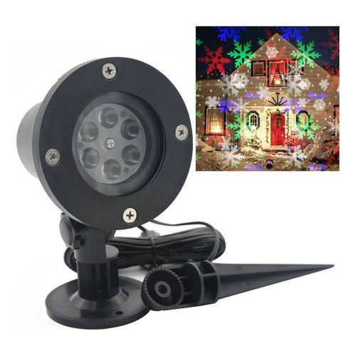 Proyector LED laser nieve estaca