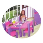 Set Juego Para Muñecas Infantil Cocina De Lujo Juguetes - Image 3