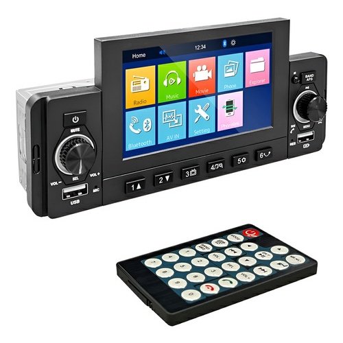 Estéreo con pantalla táctil para auto con bluetooth