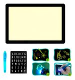 Tablero De Dibujo Luminoso Pizarra Mágica A4 Fluorescente